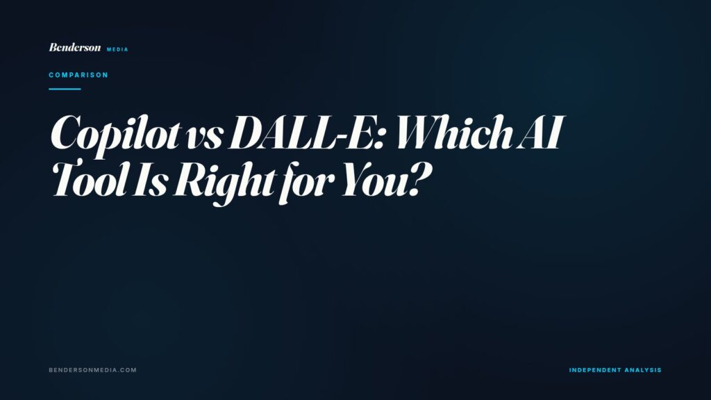 Copilot vs DALL-E: Which AI Tool Is Right for You?